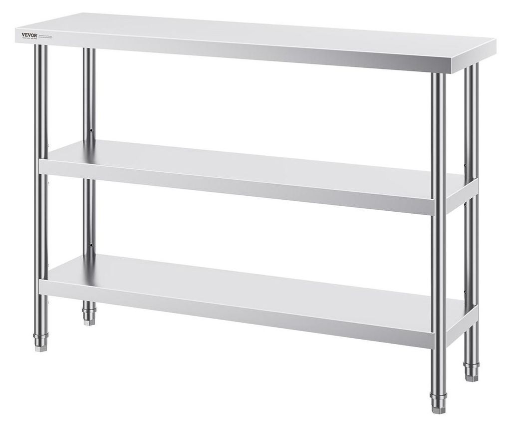 Stainless Steel Food Prep Table Commercial Kitchen Work Table 14"x48"