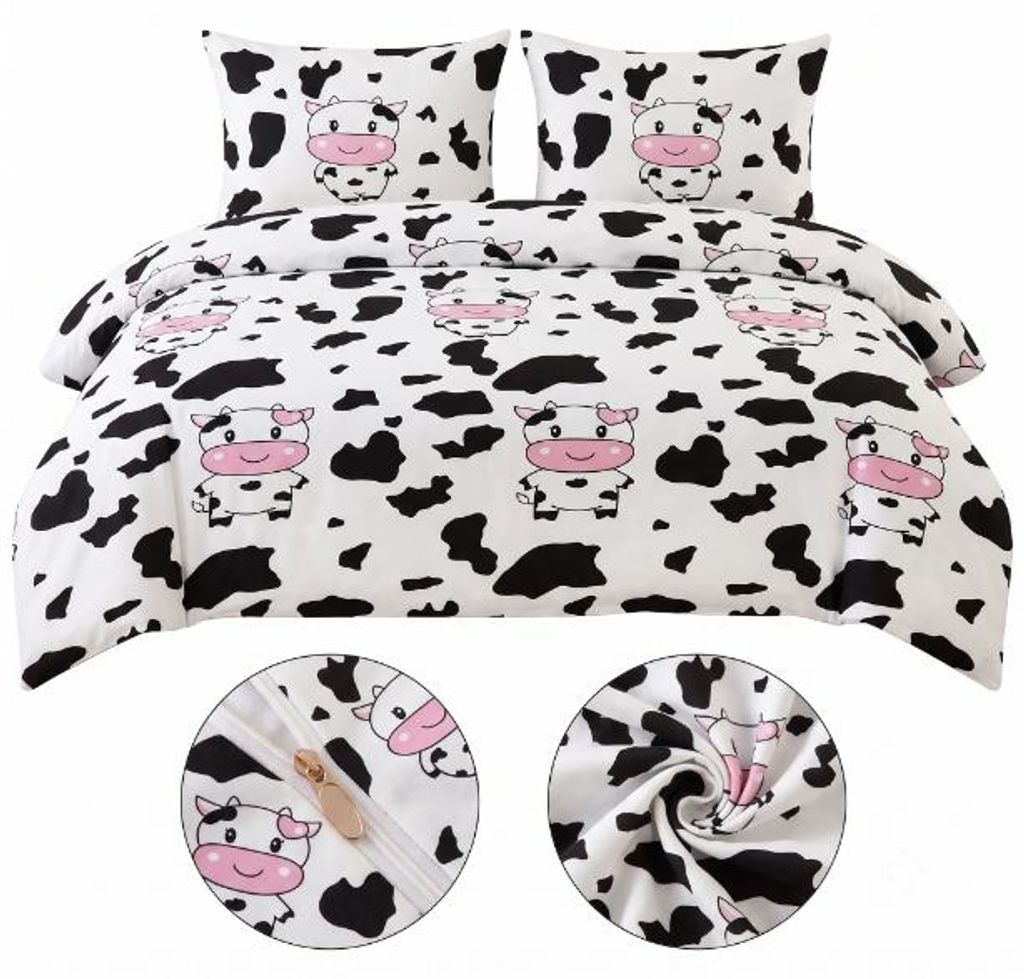 Komplet Pościeli Happy Cow 140x200  + 1 poszewka x 70x80 Zdjęcie produktu 