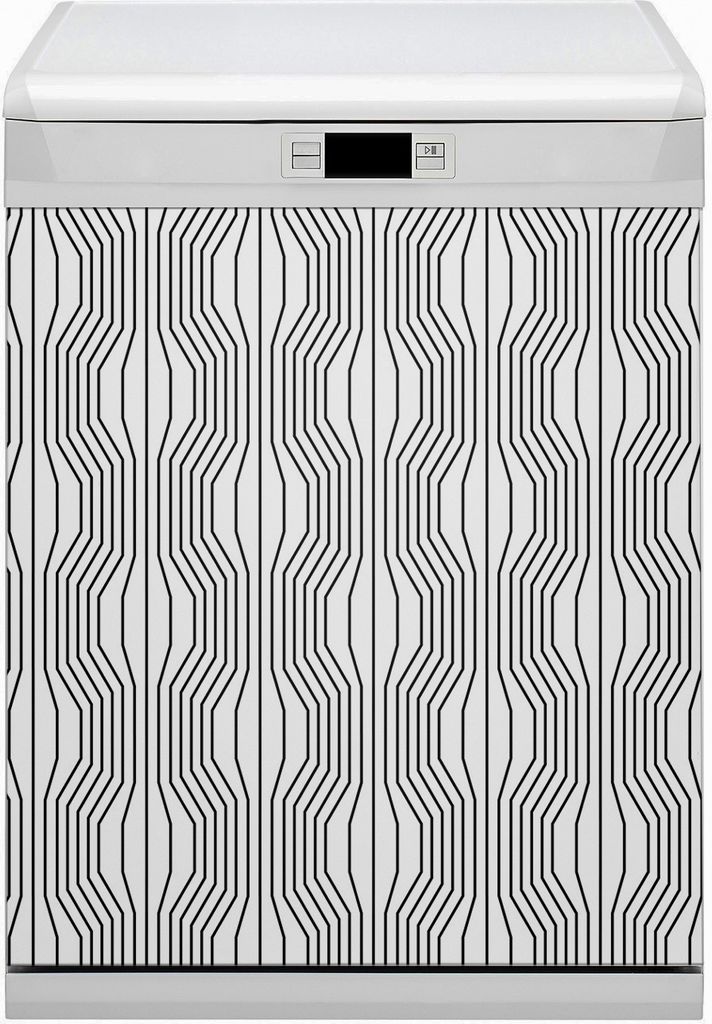Magnet Folie für Geschirrspüler Magnete Geschirrspüle Magnet für Spülmaschine 60x70 cm Nachbildung - Illusion geometrisch