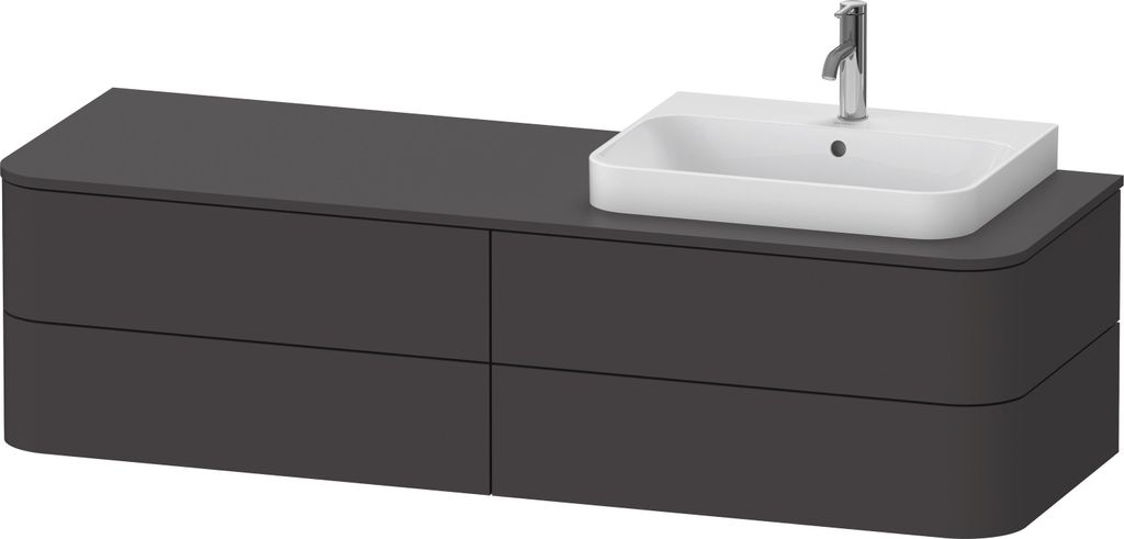 DURAVIT HP4963R80800010 WTU HappyD2+ wandh.,408x1600x550mm