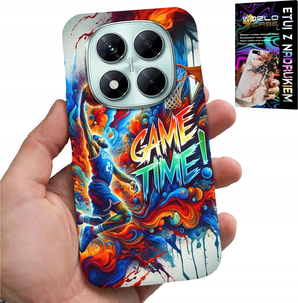 Custodia Per Xiaomi Note 14 Pro+ 5G - Basketball Nba Spielzeit, Custodia + Vetro