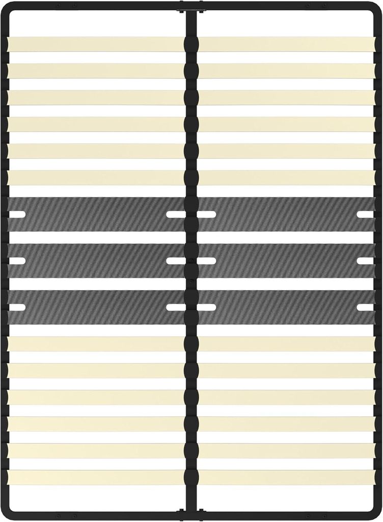 DEWINNER - Bed base 160 x 200 cm | 2 x 15 natural poplar Image du produit 