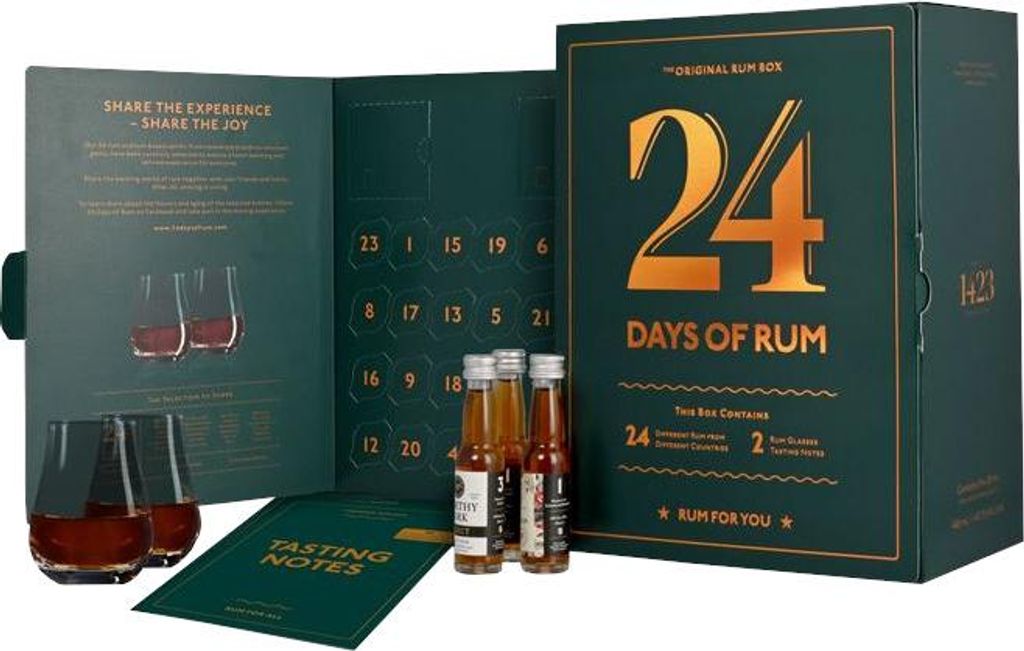 1423 Rum Tasting "24 Days of Rum" 43,7% Vol. 24x0,02L Produktbild 