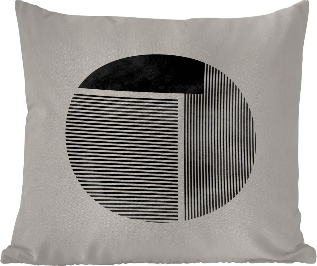 MuchoWow Outdoor Kissen - Minimalismus - Kreis - Design - 45x45 cm - Wetterfest - Lounge Kissen - Fotokissen - Dekoratives Kissen