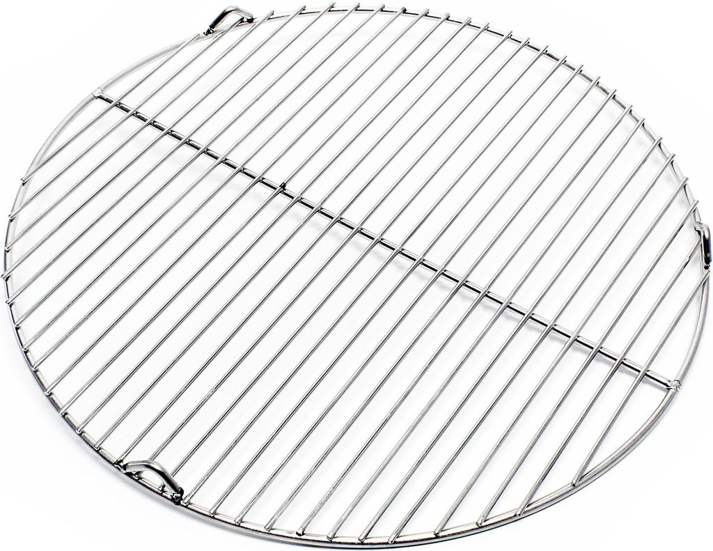 Edelstahl Grillrost rund 44,5 cm rostfrei für Holzkohlegrill, Gasgrill, Schwenkgrill
