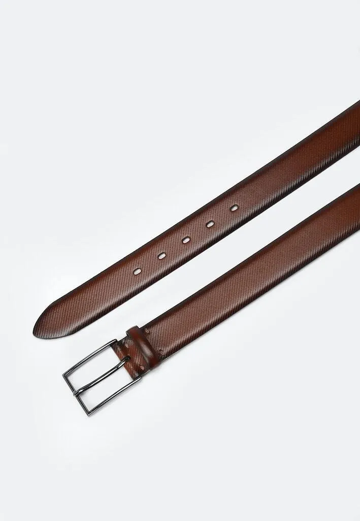 LLOYD Cintura Sottile Uomo In Pelle – Color Cognac – Accorciabile W95