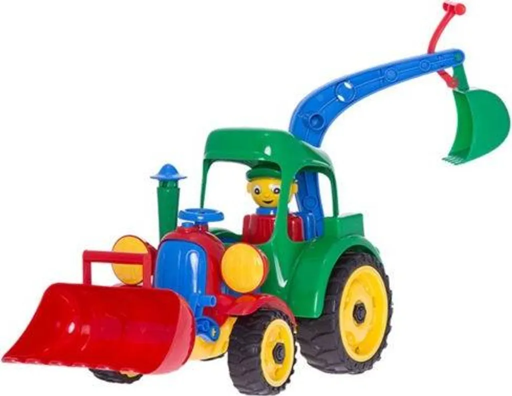 Grand tracteur excavateur de sable robuste avec bras articulé 60cm