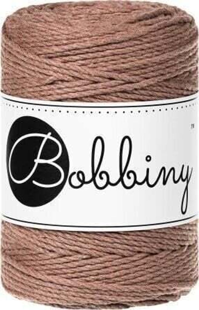Bobbiny 3PLY Macramé Rope 1,5 mm 100 m Mocha Mossa Schnur