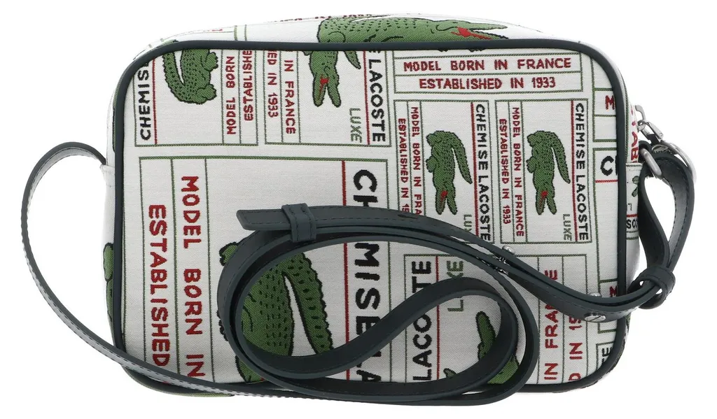 Sacoche Lacoste Crossover Multiple Label Sinople en Toile Résistante - 3