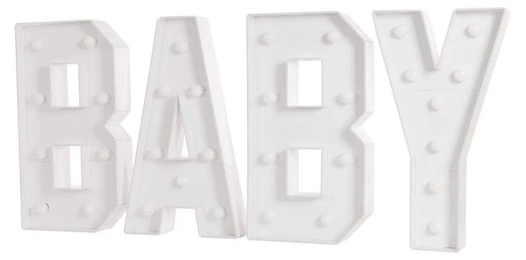 Lettre Lumineuse 70cm Déco de Fête - Accessoire Géant pour Mariage