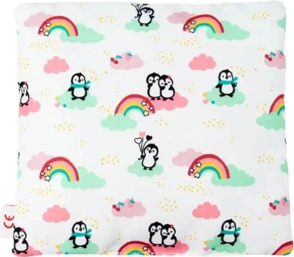 Lettino Bambole 35-45cm Piumone Reversibile Heless Con Cuscino A Pinguino - Set Biancheria Per Bambole, Multicolore Set Nanna Per Bambole