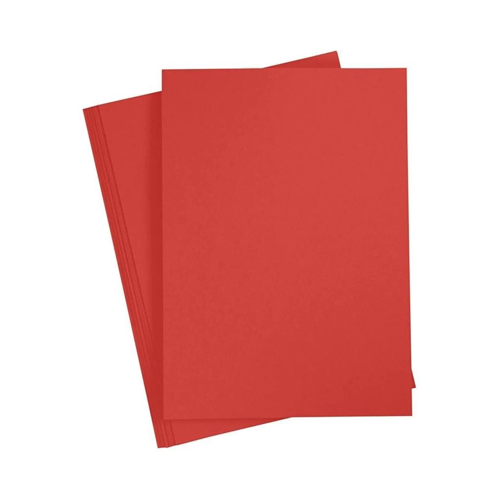 Creativ Company CC farbiger Karton, A4, leuchtendes Rot, 20 Blatt