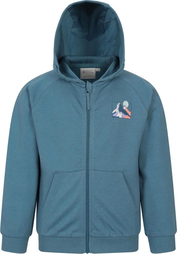 Mountain Warehouse - Hoodie mit durchgehendem Reißverschluss für Kinder MW4677 (146-152) (Blau)