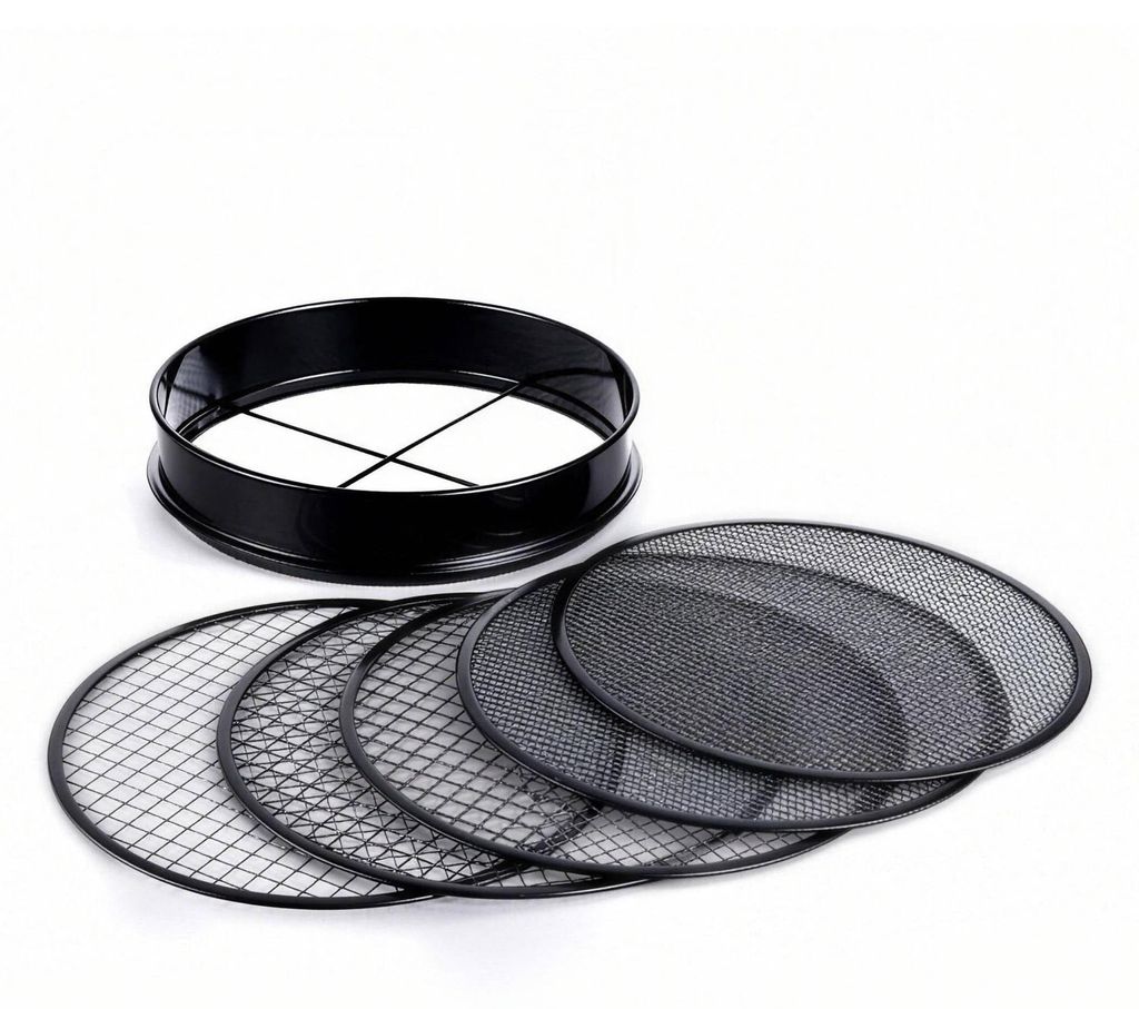 Gartensieb-Set, 5-in-1, Edelstahl, Ø 30 cm