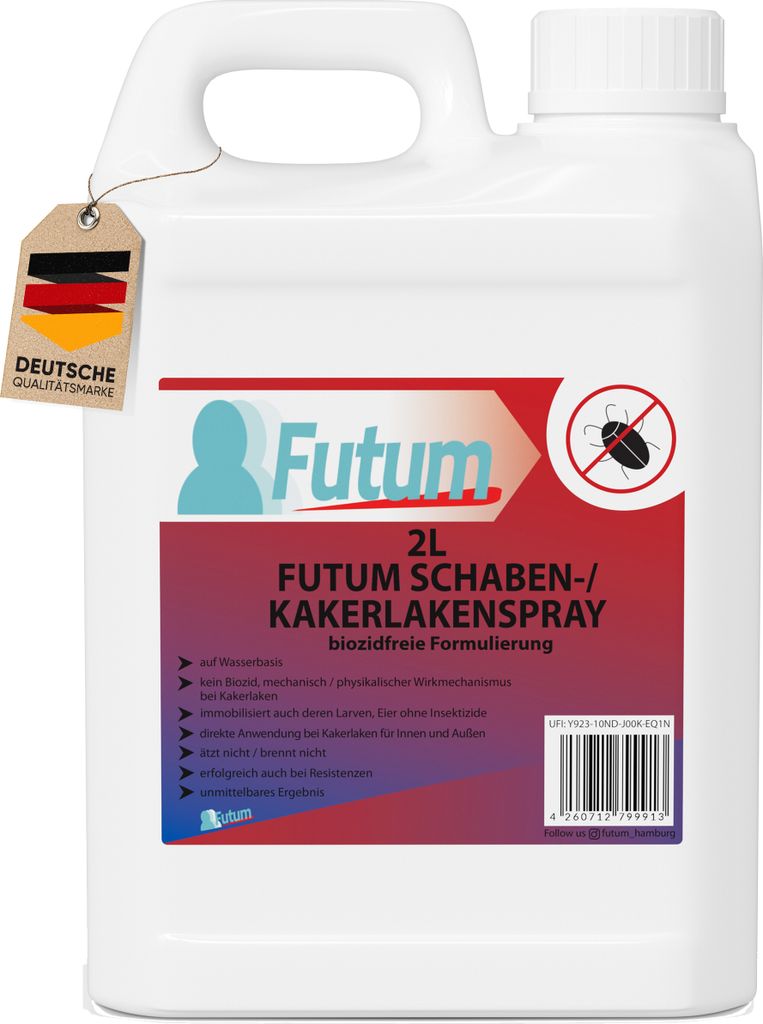 FUTUM 2 Liter Schaben-Spray | biozidfreies Produktbild 