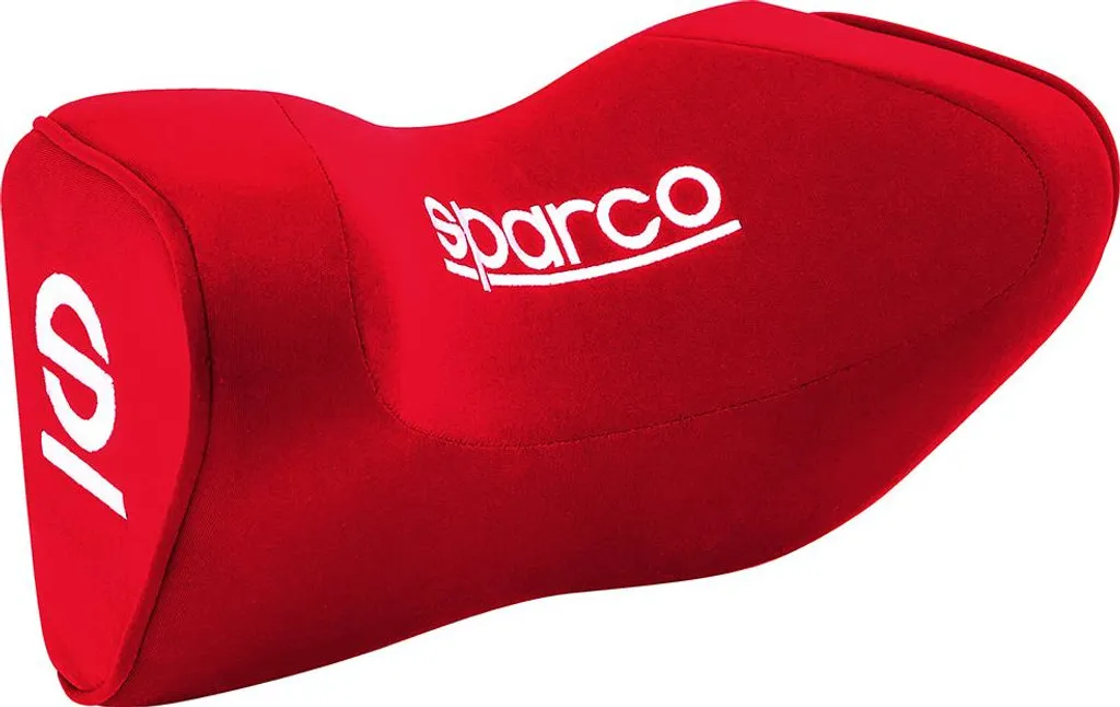 Cuscino Poggiatesta Auto Sparco Rosso | Accessorio Racing Ergonomico