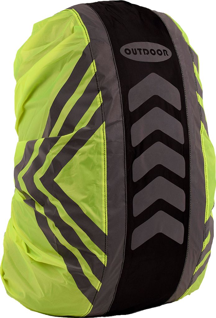 Rucksack und Schulranzen Regenhülle 100% wasserdicht – Reflektierend & gut sichtbar – Ideal für Fahrrad, Wandern & Schule – gelb Größe M