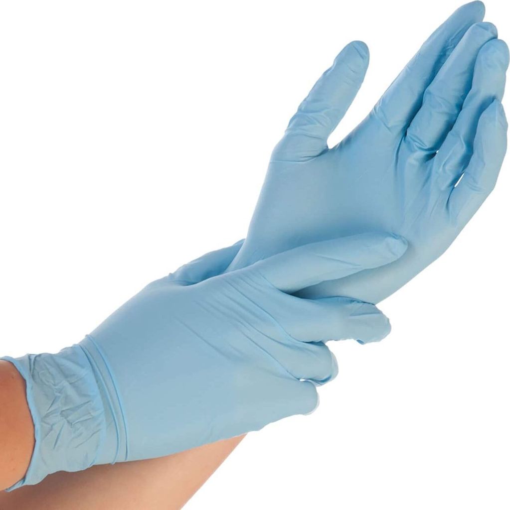 Hygostar 2702 Nitrilhandschuhe Safe Light blau Gr. 11/XXL Immagine del prodotto 