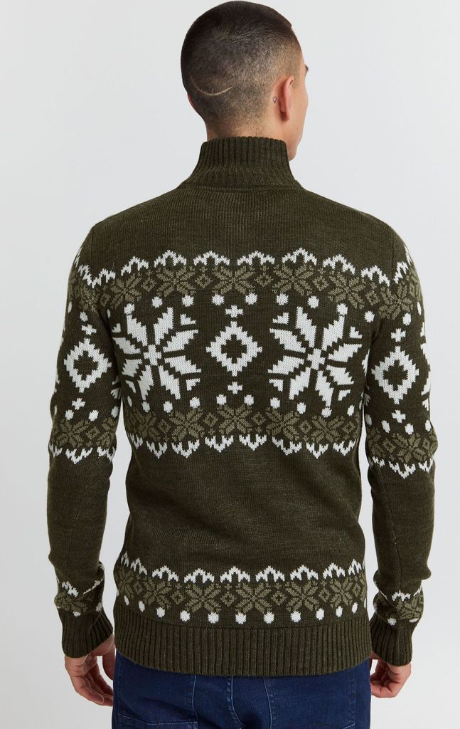 SOLID SDNorwin Herren Strickpullover Troyer Grobstrick Produktbild 3