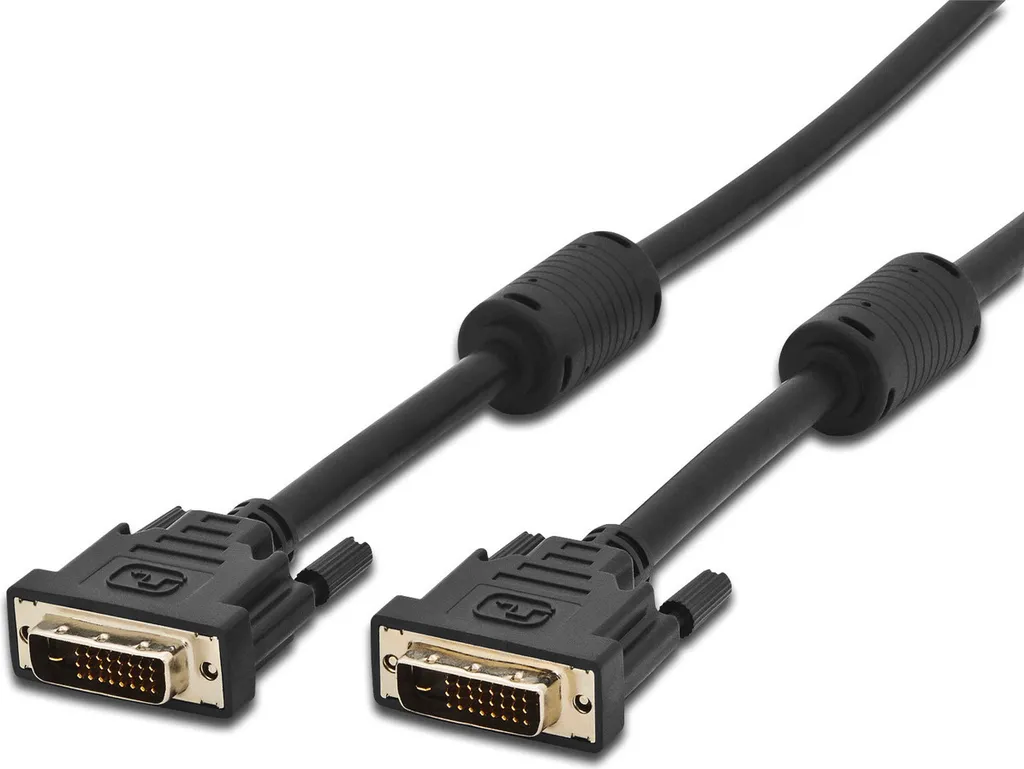 Cavo Monitor DVI Digitus 1 metro | Cavo DVI-D 24+1 Nero Full HD