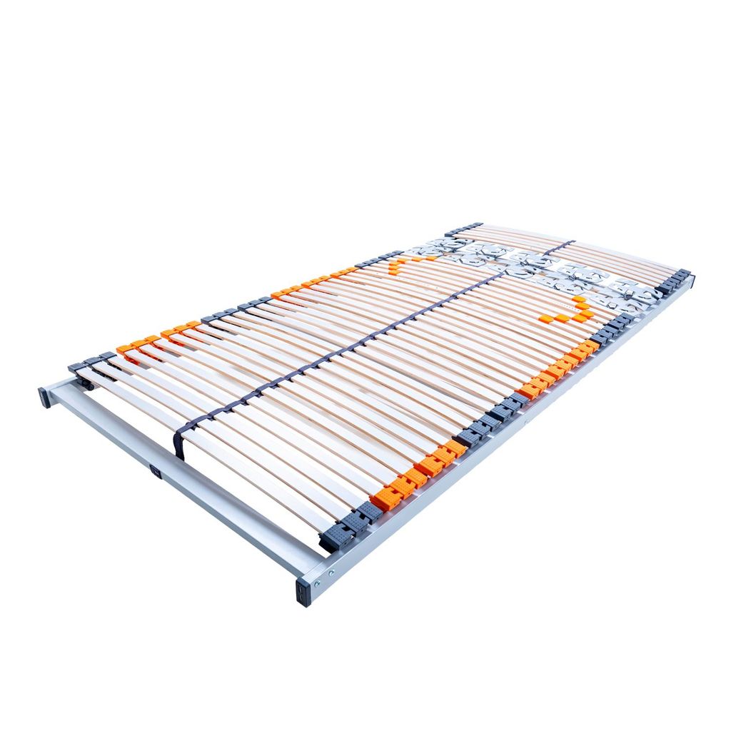 RYZR Recharge Frame 80x200 cm - 7 Zonen Lattenrost, Mittelzonen-Härteregulierung, ergonomische Wirbelsäulen-Unterstützung, fertig montiert