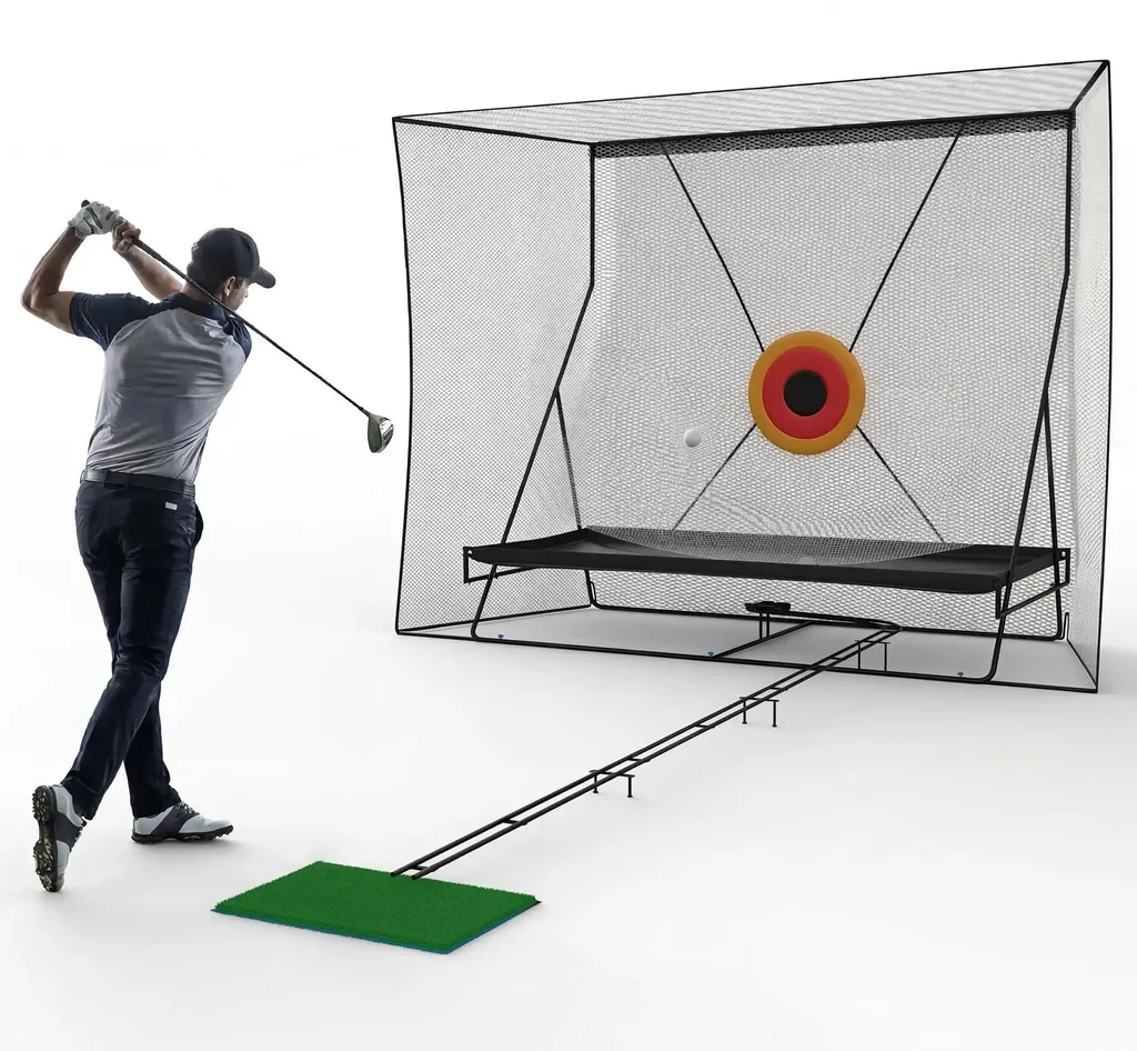 Filet de golf anti-rebond avec cible : progressez sans perdre vos balles