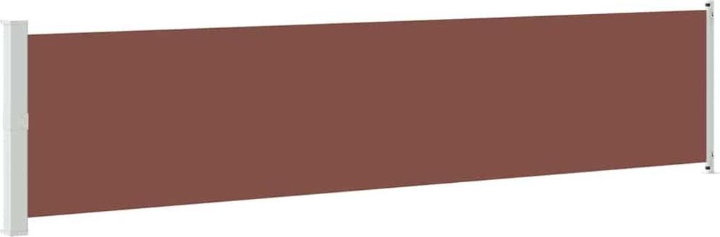 vidaXL Tenda laterale estensibile 140x600 cm Marrone Immagine del prodotto 