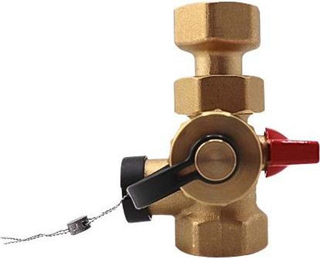 Kappenventil 3/4'' x 3/4'' Messing mit KFE-Hahn KV2020