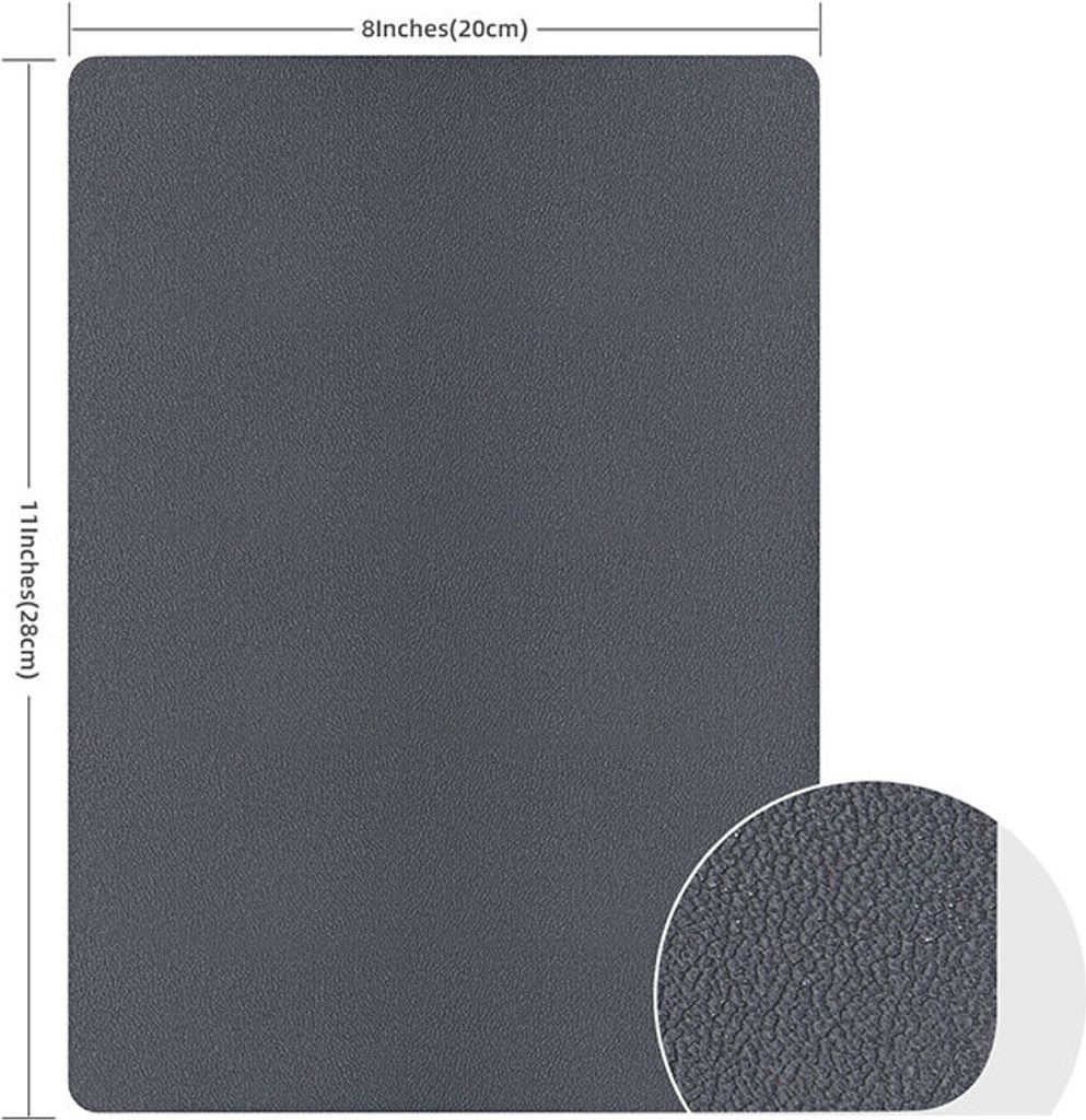 INF Selbstklebender Kunstlederflicken Grau Produktbild 