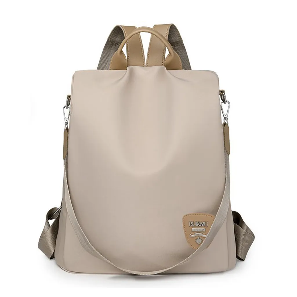 Sac à dos femme nylon antivol noir INF : légèreté et protection totale