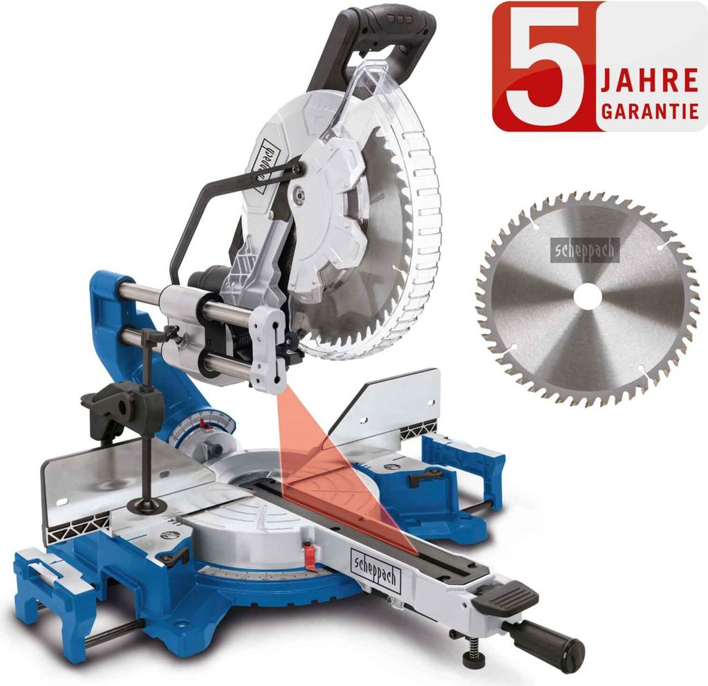 Křížová pokosová pila Scheppach HM305SL s laserem | výška Obrázek produktu 