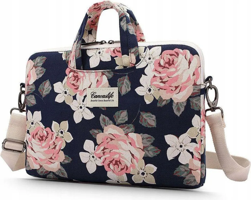 Borsa Porta PC 15-16 Pollici Canvaslife Navy Rose | Briefcase Elegante