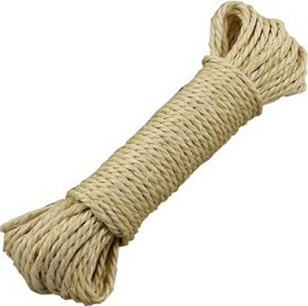 Sisal-Wäscheleine, gedreht, hochwertiges Material - 20m Produktbild 