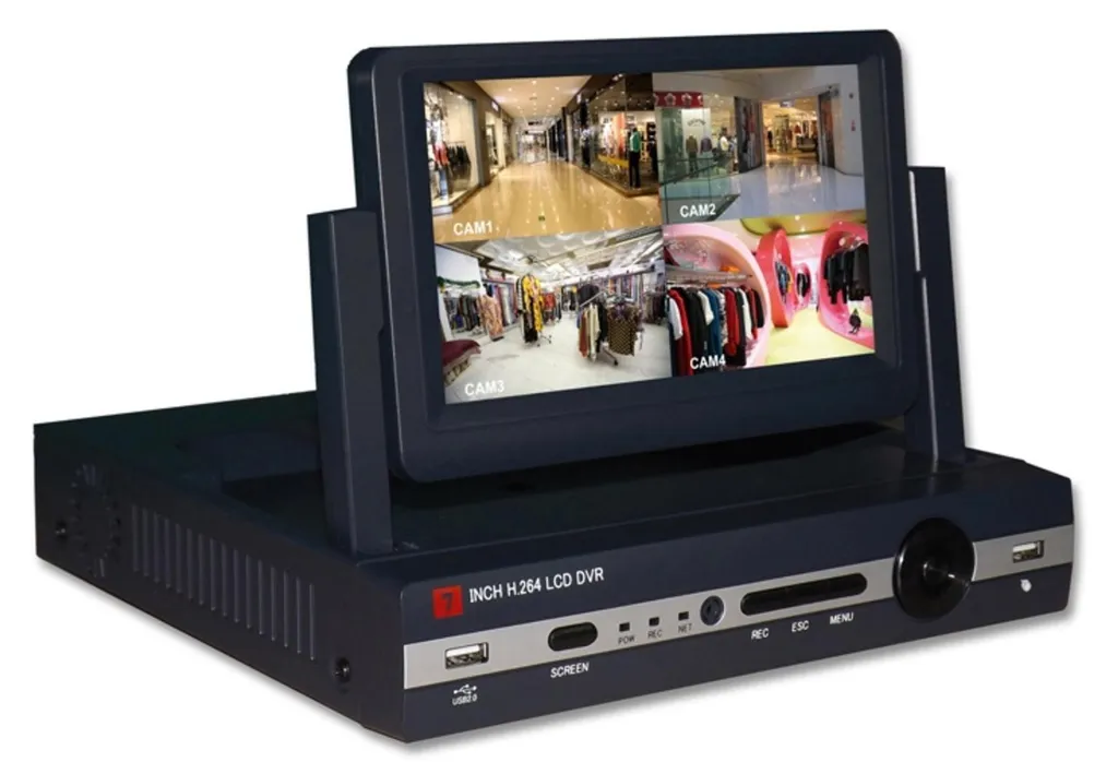 Vidéosurveillance Ecolite V16 Infrarouge avec écran 7" et disque dur de 250 Go