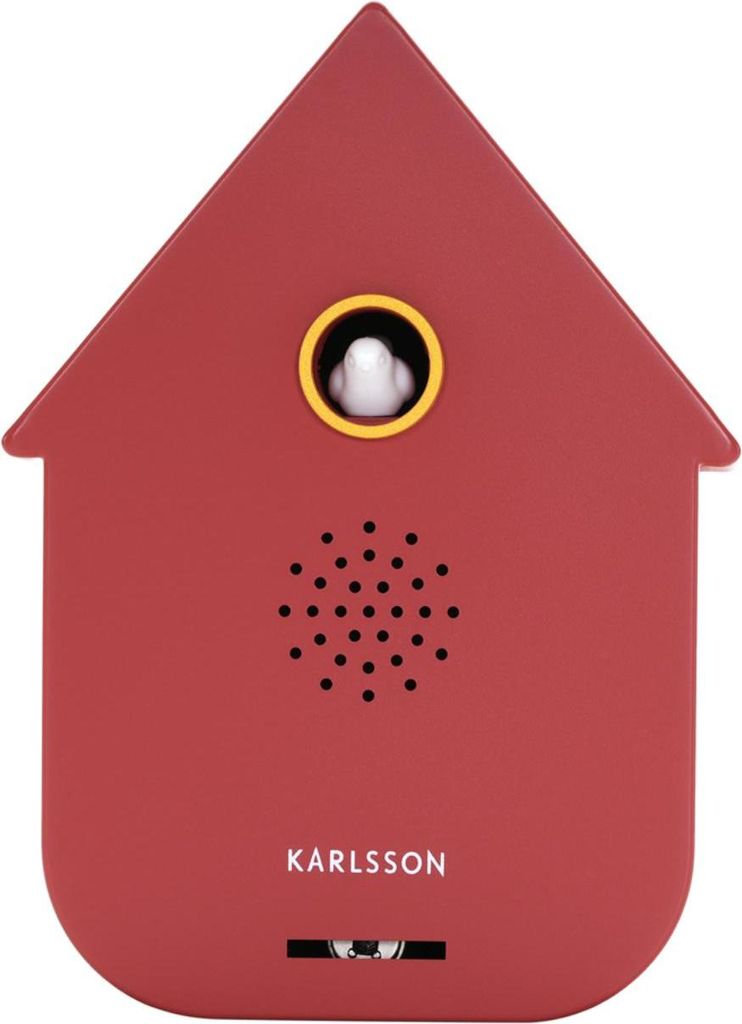 Karlsson - Ornament Sound Box Modern Cuckoo - Rot - Produktbild 