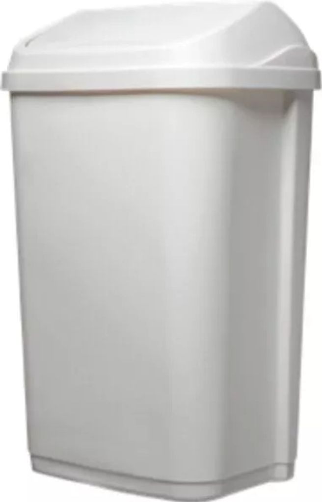 Schwingdeckeleimer Polypropylen, weiß, 10 Liter