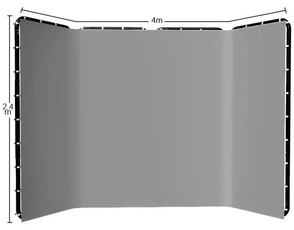 Toile de fond grise pour portrait et vidéo Youtube en mousseline 4m