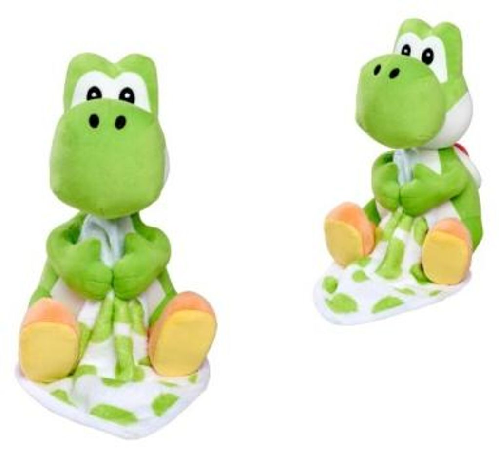 Simba 109231552 - My Mario - Yoshi mit Schmusetuch, 23cm - Neu
