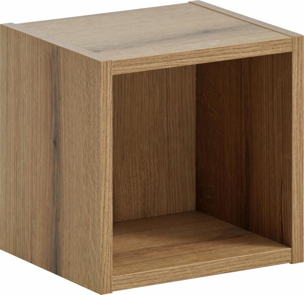Oberes Badezimmerregal 27 Cm Eiche Natur, Hängender Regalboden