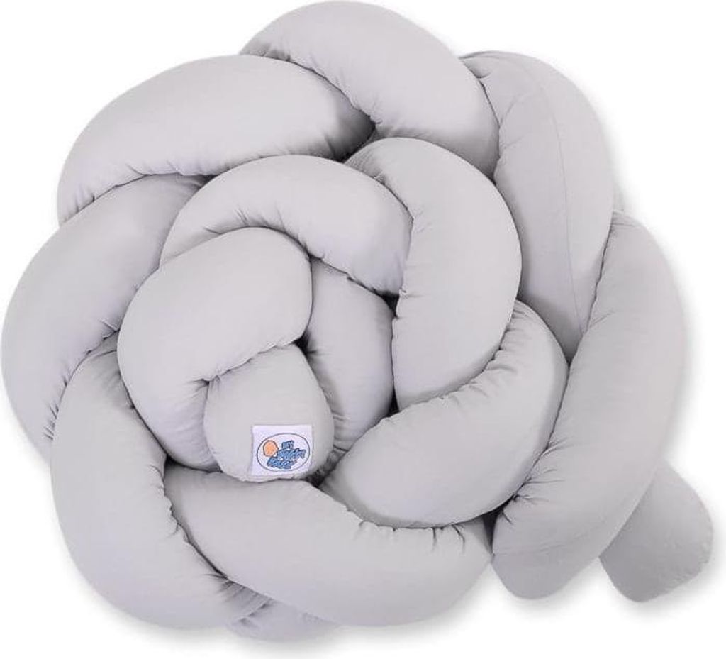 CRIB Bumper – Geflochtener Bill Edge – 100 % Baumwolle, atmungsaktiv und schützend