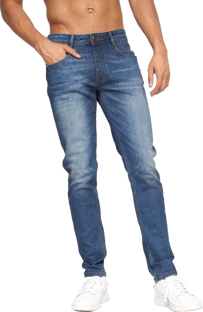 Crosshatch - "Malcolm" Jeans für Herren BG381 (38L) (Steinwaschen)