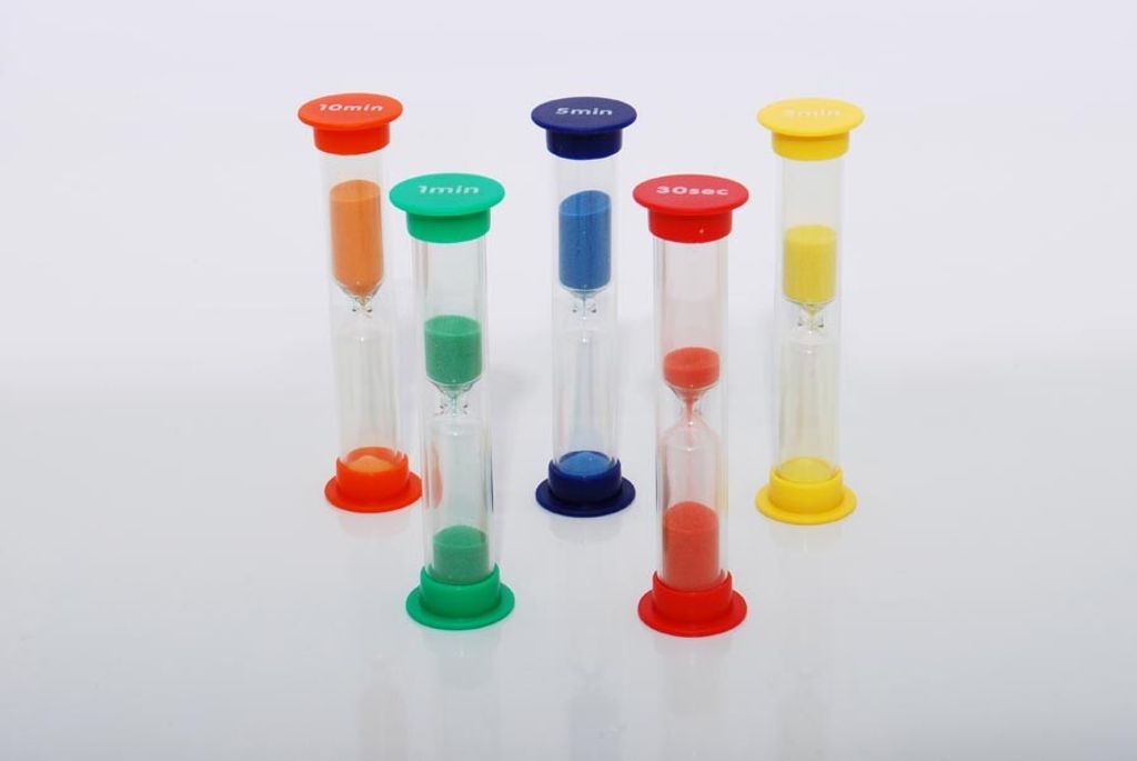 Tickit Midi Sand Timer Set, Mehrfarbig, Kunststoff, Unisex, 3 Jahr(e), China, 25 mm