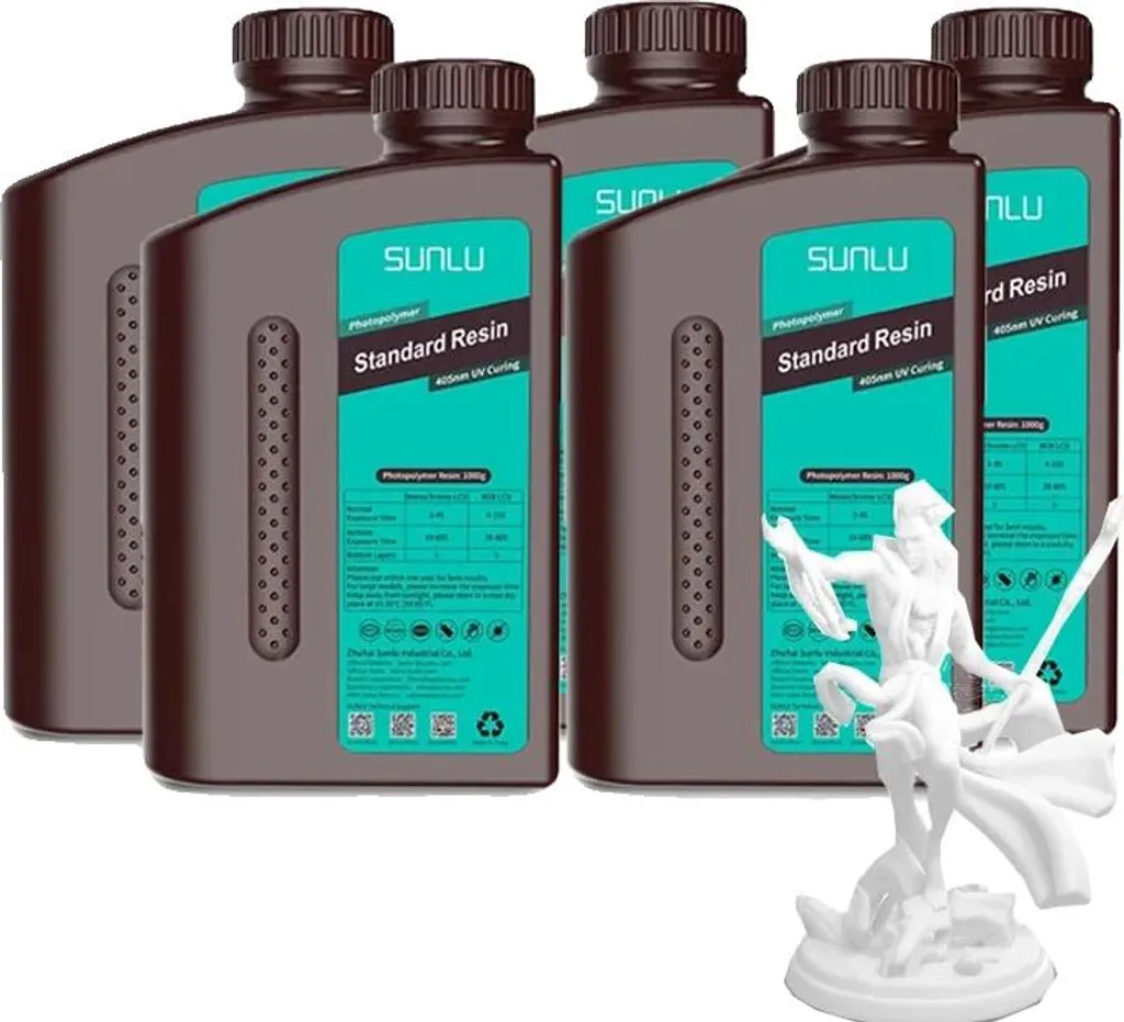Résine pour Imprimante 3D LCD/DLP - Résine Liquide Blanche de 500ml