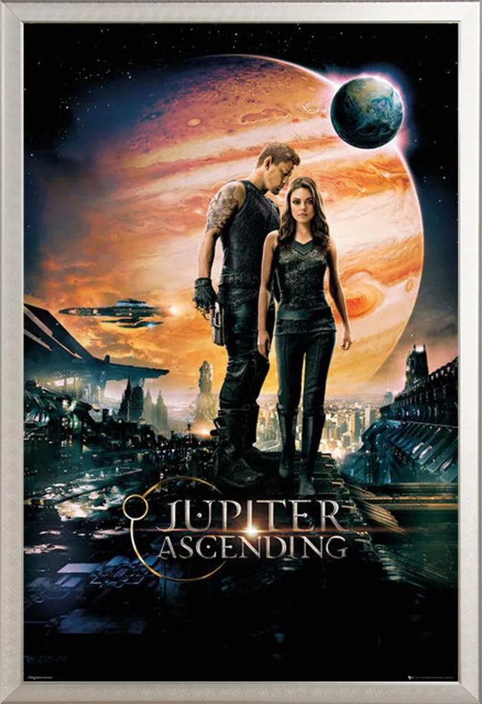 Poster Jupiter Ascending Maxi + Cornice Alluminio Shinsuke Argento