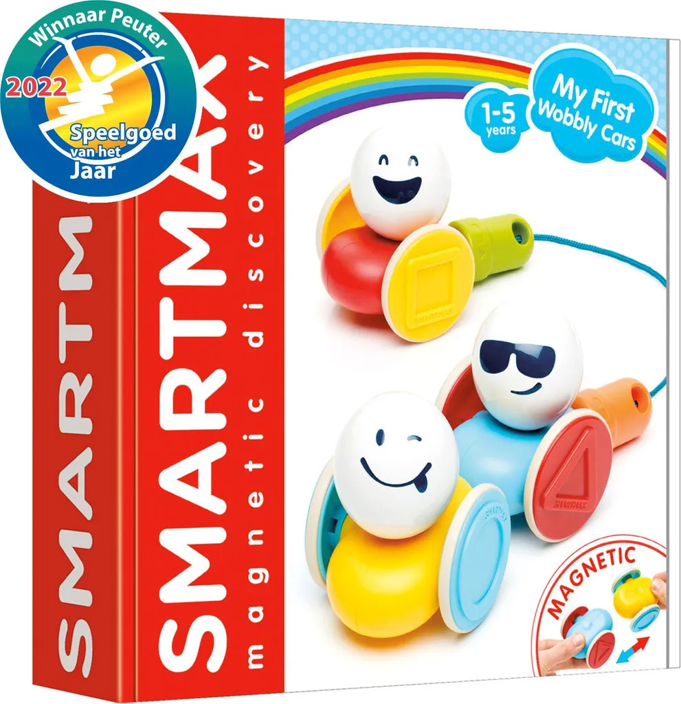 SmartMax My First Wobble Cars : Jouet magnétique sûr pour les tout-petits