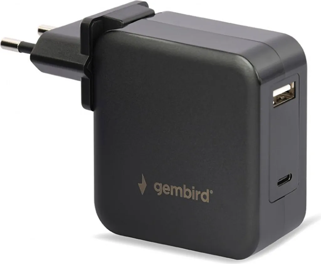 Chargeur USB-C 60W Power Delivery Gembird - Recharge Rapide Ordinateur Pro