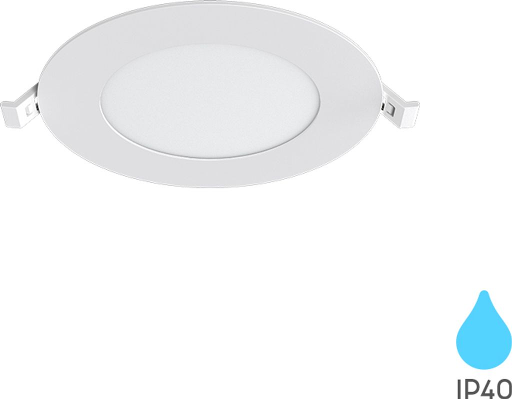 Braytron 6W LED Einbaustrahler Deckenspot Ultra Flach Einbauleuchte Einbauspot 230V IP40 6500K Kaltweiß
