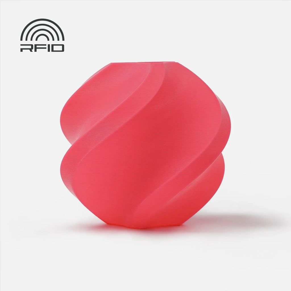 Bambu Lab PLA Basic Filament mit Spule 1kg Refill Pink