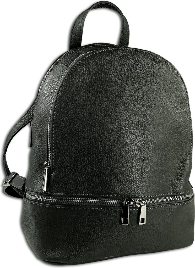 Petit sac à dos en cuir véritable beige Toscanto OTT612RK haut de gamme
