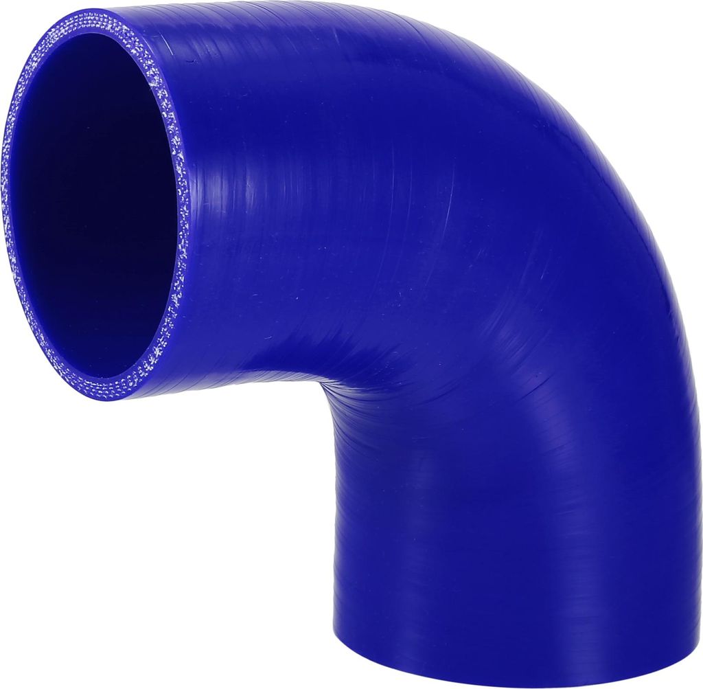 1 Stück 80mm 3,15" ID 120mm 4,72" Länge 90 Grad blau Autosilikonschlauch Kühlmittelschlauch Universal